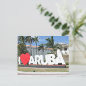 Ik hou van Aruba - Een gelukkig eiland Briefkaart (Staand voorkant)