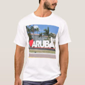 Ik hou van Aruba - Een gelukkig eiland T-shirt (Voorkant)