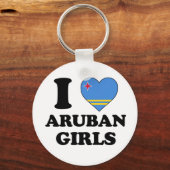 Ik hou van Aruban meisjes Sleutelhanger (Voorkant)