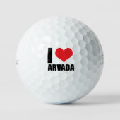 Ik hou van Arvada Golfballen (Voorkant)