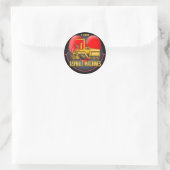 Ik hou van asfaltbestratingsmachines Kinder Sticke Ronde Sticker (Tas)