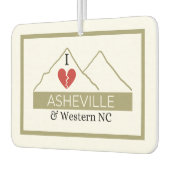 Ik hou van Asheville en Westerne NC luchtverfrisse Luchtverfrisser (Links)