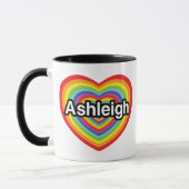 Ik hou van Ashleigh, regenbooghart Mok (Links)