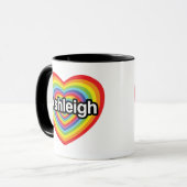 Ik hou van Ashleigh, regenbooghart Mok (Voorkant links)