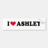 IK HOU VAN ASHLEY BUMPERSTICKER (Voorkant)