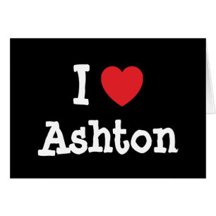 Ik hou van Ashton hart T-Shirt