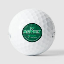 Ik hou van Asphalt Golf Balls