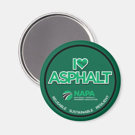 Ik hou van Asphalt Magnet (Voorkant / Achterkant)