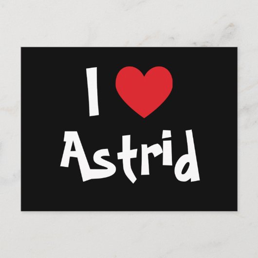 Ik hou van Astrid Briefkaart (Voorkant)