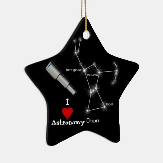 Ik hou van astronomie keramisch ornament (Rechts)