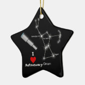 Ik hou van astronomie keramisch ornament (Links)