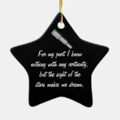 Ik hou van astronomie keramisch ornament (Achterkant)