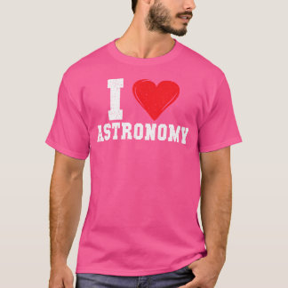 Ik hou van astronomie t-shirt