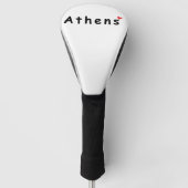 Ik hou van Athene Griekenland Golfheadcover (Voorkant)