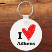 Ik hou van Athene Sleutelhanger (Voorkant)