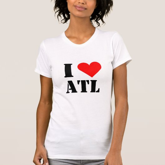 Ik hou van ATL Hart T-shirt (Voorkant)