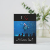 Ik hou van Atlanta Briefkaart (Staand voorkant)