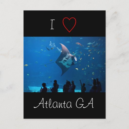 Ik hou van Atlanta Briefkaart (Voorkant)