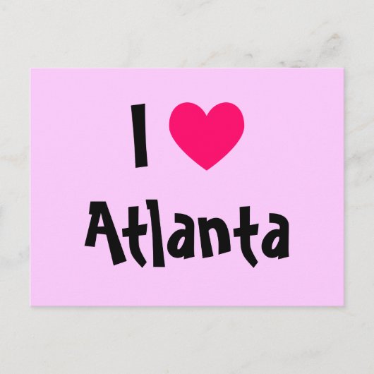 Ik hou van Atlanta Briefkaart (Voorkant)