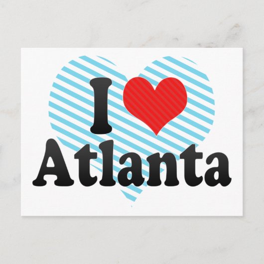 Ik hou van Atlanta Briefkaart (Voorkant)