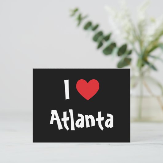 Ik hou van Atlanta Briefkaart (Staand voorkant)