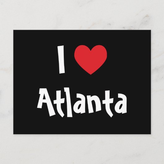 Ik hou van Atlanta Briefkaart (Voorkant)