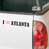 Ik hou van Atlanta Bumpersticker (Op Truck)