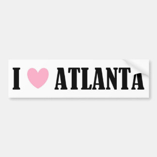 Ik hou van Atlanta Bumpersticker