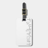 Ik hou van Atlanta in een buitengewone ecg stijl Bagagelabel (Voorkant verticaal)