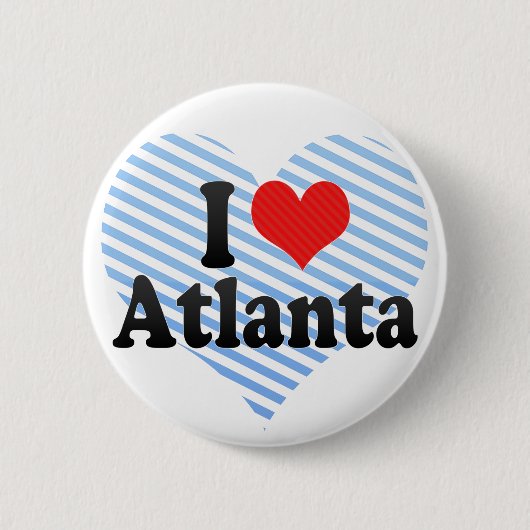 Ik hou van Atlanta Ronde Button 5,7 Cm (Voorkant)