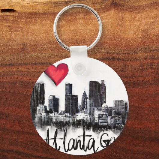 Ik hou van Atlanta Sleutelhanger (Voorkant)