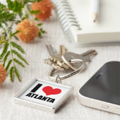 Ik hou van Atlanta USA Sleutelhanger (Zijkant)