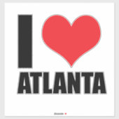 Ik hou van Atlanta USA Sticker (Vel)