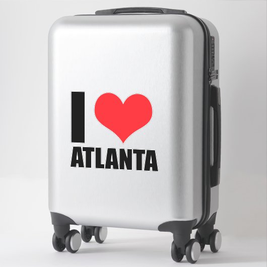 Ik hou van Atlanta USA Sticker (Koffer)