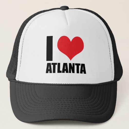 Ik hou van Atlanta USA Trucker Pet (Voorkant)