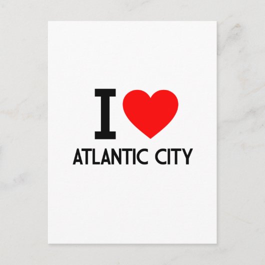 Ik hou van Atlantic City Briefkaart (Voorkant)