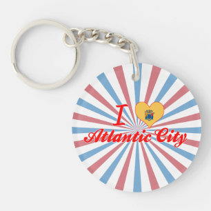Ik hou van Atlantic City, New Jersey Sleutelhanger