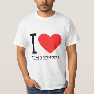 Ik hou van atmosfeer-vierkante sticker t-shirt