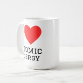 Ik hou van atoomenergie koffiemok (Voorkant links)