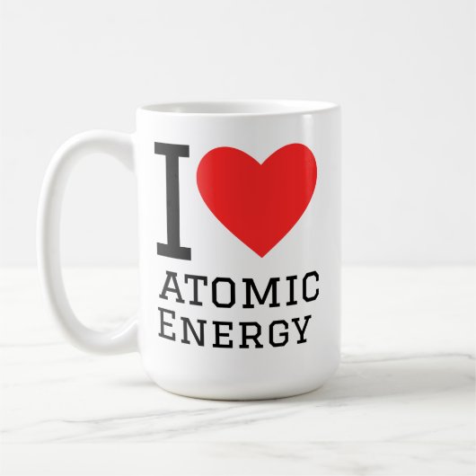 Ik hou van atoomenergie koffiemok (Links)
