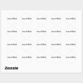 Ik hou van Auckland Ronde Sticker (Vel)