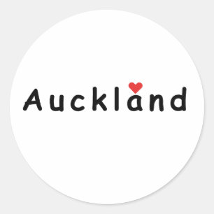 Ik hou van Auckland Ronde Sticker