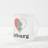 Ik hou van Augsburg Matglas Koffiemok (Voorkant rechts)