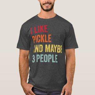 Ik hou van augurk, misschien 3 mensen t-shirt