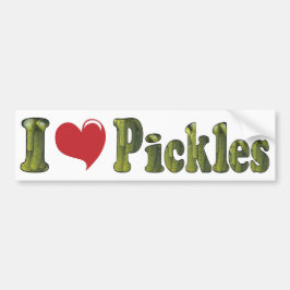 Ik hou van augurken bumpersticker