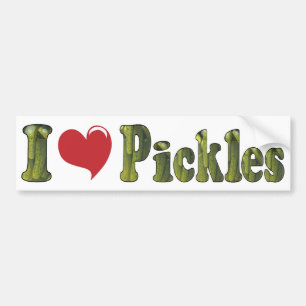 Ik hou van augurken bumpersticker