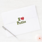 Ik hou van augurken ronde sticker (Envelop)