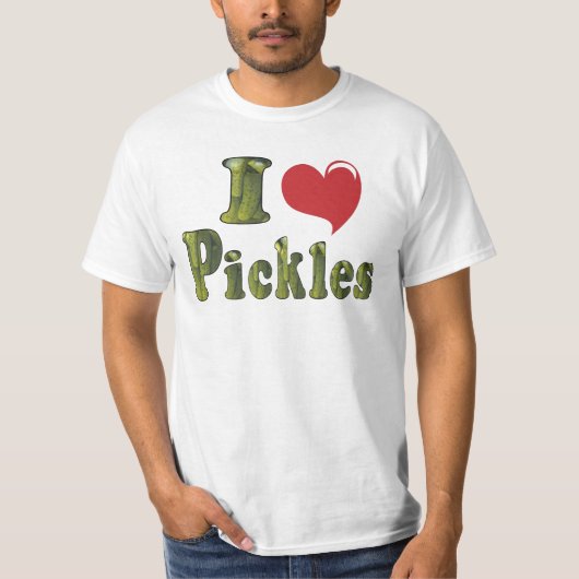 Ik hou van augurken t-shirt (Voorkant)