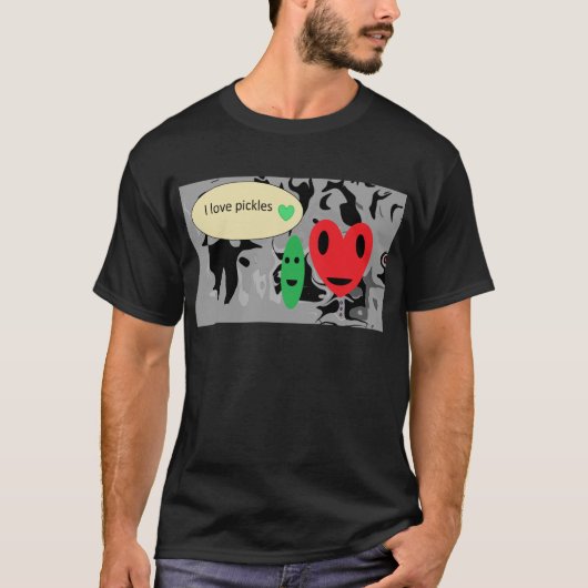 Ik hou van augurken t-shirt (Voorkant)