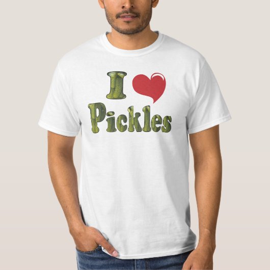 Ik hou van augurken t-shirt (Voorkant)